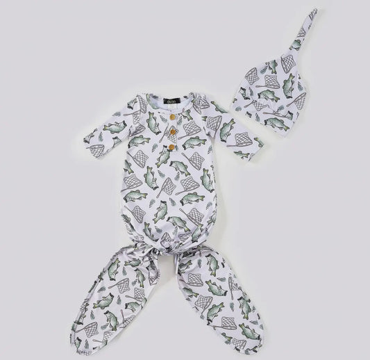 Infant Tie Knot Gowns